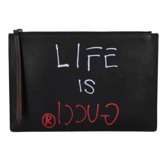 GucciGhost "LIFE IS GUCCI" Clutch - Picture 1 of 4